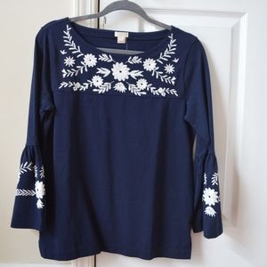 Small J.Crew navy top